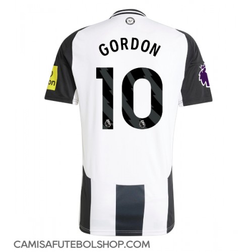 Camisa de time de futebol Newcastle United Anthony Gordon #10 Replicas 1º Equipamento 2024-25 Manga Curta